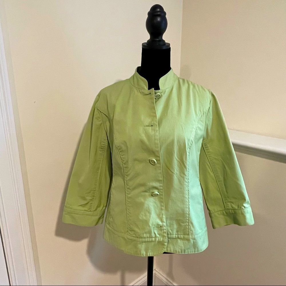 Cold water‎ Creek Jacket/Blazer. Celery/Green Size 16